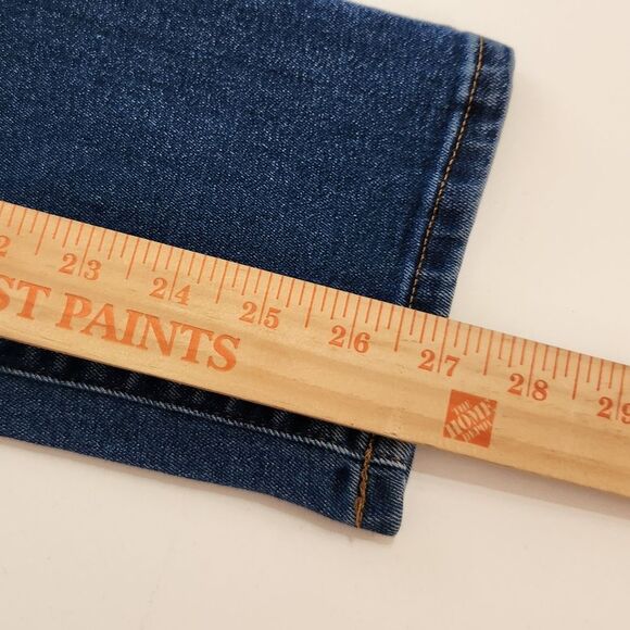 Everlane High Rise Slim Straight Cigarette Jean Blue Denim Button Fly Women's 26 - Picture 10 of 10